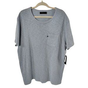 Junk Food Clothing Blue Pocket Tee TShirt Mens XXL 2X Round Neck New